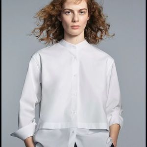 Uniqlo +J Jil Sander mandarin blouse